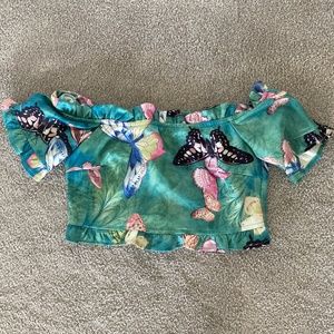 Dolls Kill Butterfly Crop Top